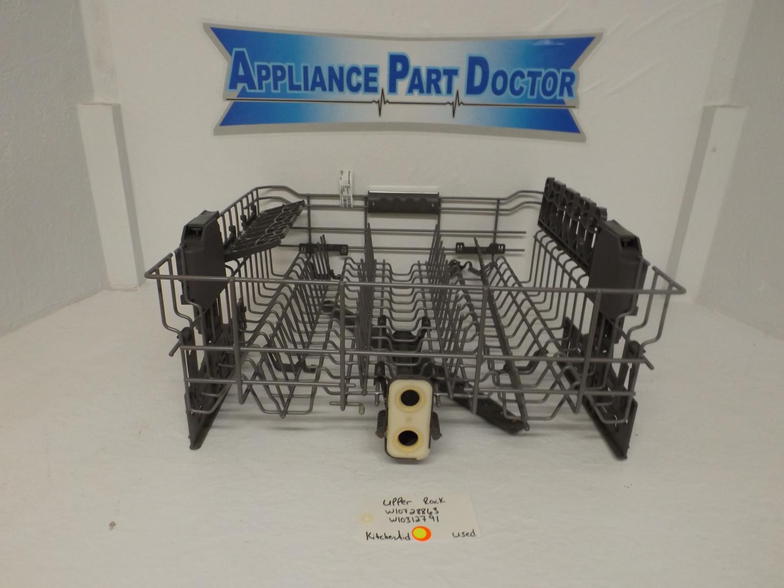 KitchenAid Dishwasher W10728863 W10312791 Upper Rack Used KitchenAid Dishwasher W10728863 W10312791 Upper Rack Used